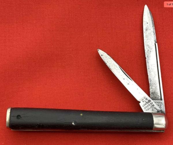Vintage NEW YORK KNIFE CO WALDEN 2-Blade Physician’s Pocket Knife g.1856-1931 EbOny