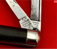 Vintage NEW YORK KNIFE CO WALDEN 2-Blade Physician’s Pocket Knife g.1856-1931 EbOny