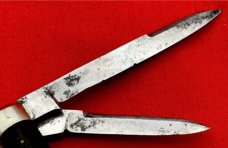 Vintage NEW YORK KNIFE CO WALDEN 2-Blade Physician’s Pocket Knife g.1856-1931 EbOny
