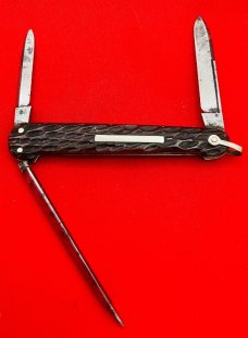Vintage NEW YORK KNIFE CO Model No. 3038R 3-Blade Shadow Lobster Pen Pocket Knife c.1882-1931 Bone