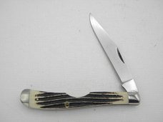 Queen Cutlery #11EO Slim Trapper: 4 1/8” single blade jack, circa 1961