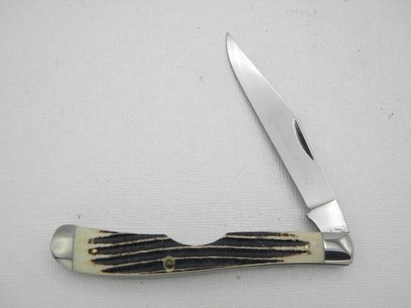 Queen Cutlery #11EO Slim Trapper: 4 1/8” single blade jack, circa 1961