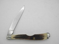 Queen Cutlery #11EO Slim Trapper: 4 1/8” single blade jack, circa 1961