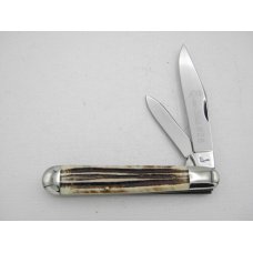 Queen Cutlery Co. #28 English Jack in Winterbottom Bone: 4 1/2” closed; 1958 - 1960