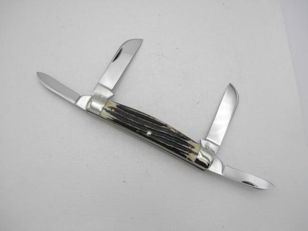 Queen Cutlery Large 4” Four Blade Congress, 1958 – 1960: tang stamp is “Q Steel”