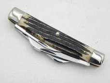 Queen Cutlery Large 4” Four Blade Congress, 1958 – 1960: tang stamp is “Q Steel”