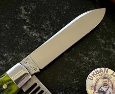 Great Eastern Cutlery Tidioute #152221 Urban Jack, Spring Green Jigged Bone Handle, New (GEC 15) 