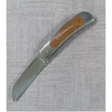 Steve Vanderkolff Dinosaur Bone Native knife,4". Full Frame..cpm154..matching Prehistoric Dinosaur