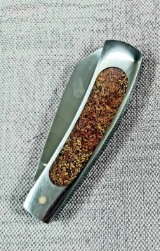 Steve Vanderkolff Dinosaur Bone Native knife,4". Full Frame..cpm154..matching Prehistoric Dinosaur 