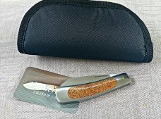 Steve Vanderkolff Dinosaur Bone Native knife,4". Full Frame..cpm154..matching Prehistoric Dinosaur 