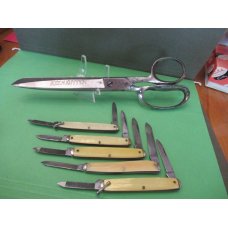 Keen Kutter Group of Knives amp one Scissors