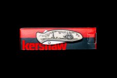 Ship and Lighthouse Kershaw 1600 Chive Speedsafe Assisted Opening Pocket Knife Scrimshaw