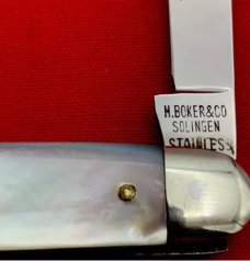 Vintage H BOKER & CO Equal End Senator Pen Folding Pocket Knife Salesman’s Sample 1914-1944