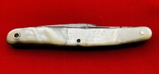 Vintage *RARE* C.F. BLANKE TEA & COFFEE CO 3-Blade Wharncliffe Whittler w/Stanhope Lens