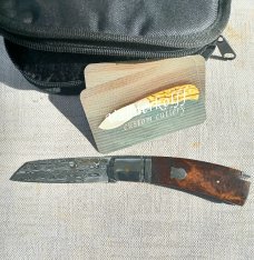 Steve Vanderkolff Arizona Desert Ironwood Native Taillock..4"cld.Damasteel..fluted integral blsters 