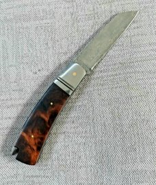 Steve Vanderkolff Arizona Desert Ironwood Native Taillock..4"cld.Damasteel..fluted integral blsters 
