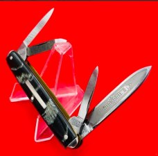 Vintage H. BOKER & CO SOLINGEN 4-Blade Eq End Pen “King Cutter” Folding Pocket Knife 1891-1944 Horn