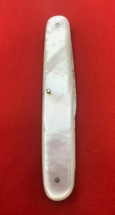 Vintage H. BOKER & CO’S IMPROVED CUT Large Shadow Pen Pocket Knife c.1869-1910 MOP NM