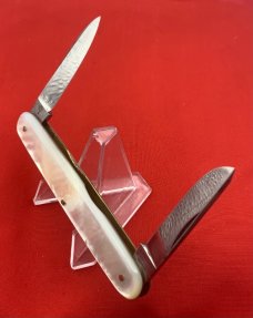 Vintage H. BOKER & CO’S IMPROVED CUT Large Shadow Pen Pocket Knife c.1869-1910 MOP NM