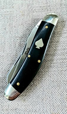 GEC Tidioute Ace Trapper..888222..Honknose Clip & Lambsfoot..4" closed...1095 & Linen Micarta 