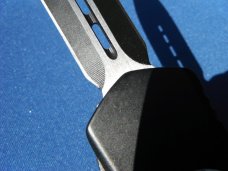 OTF / Out The Front Automatic Knife Punisher (Thin Red Line) Model Glass Breaker Matte Black Finish