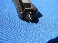 OTF / Out The Front Automatic Knife Punisher (Thin Red Line) Model Glass Breaker Matte Black Finish