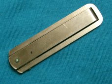 VINTAGE AMBASSADOR USA TRIFOLD POCKET WATCH FOB RAILROAD FOLDING POCKET KNIFE KNIVES OLD AD