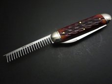 Great Eastern Cutlery #35 Beer & Sausage Bar Tool Knife Autumn Leaf Jigged Bone GEC 352320
