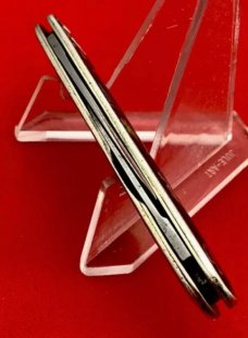 Vintage CATTARAUGUS No. 206 “SHRINE” Pen Folding Pocket Knife c.1886-1963 Enamel & Silver