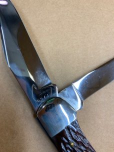 KA-BAR 2 Blade DOGSHEAD  Bone Folding Hunter 