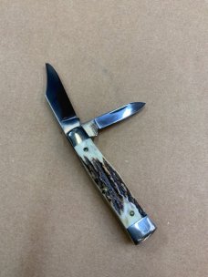 KA-BAR STAG 2 Blade GUN STOCK Folding Hunter