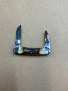 KA-BAR STAG 2 Blade Canoe Stag Knife