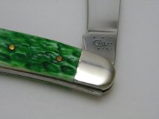 Case XX USA  7 Dot Red/Green Christmas Bone Muskrat Knife in Box