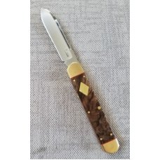 Kroo Dyed Birch Burl Equal End,IRJ,Rwl34,red liners..spacers brass liners,bolsters..fileworked