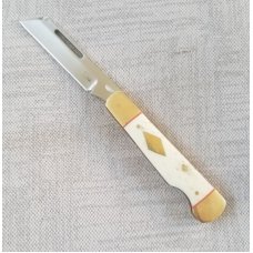 K'roo Giraffe Bone EO Sheepsfoot Jack.3.75..slip..coa...rwl34..filework..liners..spacers...brass