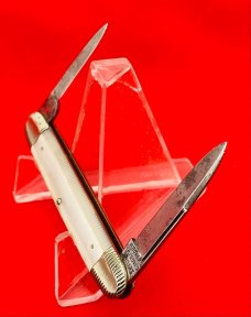 Vintage **RARE** Very Early H BOKER’S IMPROVED CUTLERY Equal End Pen Pearl Pocket Knife 1860-1880s