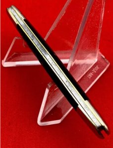 Vintage EMPIRE WINSTED CT 2-Blade Swell Center Pen Folding Pocket Knife c.1856-1930 Ebony