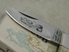 Parker Cut. Co. Surgical Steel Japan Bone Wildlife Series "The Cub" Lockback Knife in Box