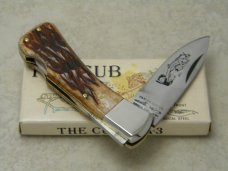 Parker Cut Co Surgical Steel Japan Bone Wildlife Series quotThe Cubquot Lockback Knife in Box