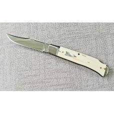 DRDavid Davis Mammoth ivory Slimline Lockbacklittle over 4quot52100flutedvine filework