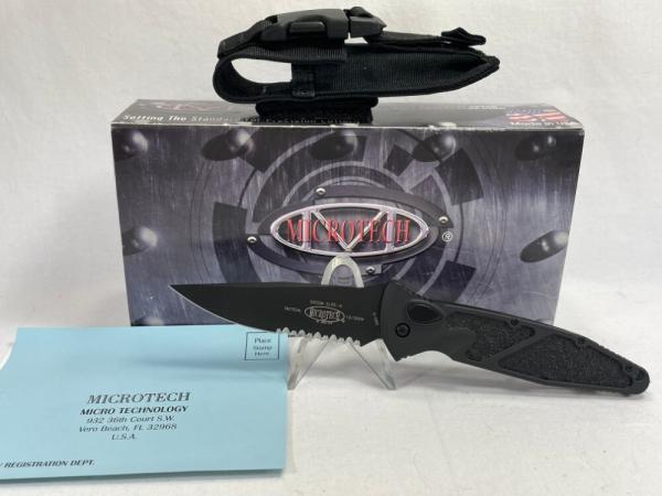 2004 MICROTECH SOCOM ELITE-A Black Tactical Combo Automatic w/ Pouch MINT IN BOX (Z 47960) 