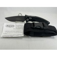 2004 MICROTECH Amphibian-A Black Combo Drop Point Automatic MINT IN POUCH Z 47966