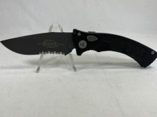 2004 MICROTECH Amphibian-A Black Combo Drop Point Automatic MINT IN POUCH (Z 47966) 