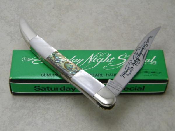 Parker Cut. Co. Japan PK-237 "Saturday Night Special" Abalone Pearl Toothpick Knife in Box