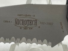 2002 MICROTECH Amphibian-A Black Combo Drop Point Automatic MINT IN POUCH (Z 47967)  