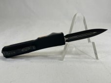 2004 MICROTECH UTX70 White Linen & Black Mini OTF Automatic w/ Pouch MINT IN BOX (Z 47969) 