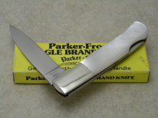 Parker Frost Japan Eagle Brand 755-M Pearl Lockback Knife in Box