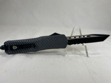 TEMPLAR KNIVES PF-1873 Carbon Fiber Combo Tanto OTF Auto w/ Pouch MINT IN BOX (Z 47971) 