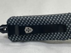 TEMPLAR KNIVES PF-1873 Carbon Fiber Combo Tanto OTF Auto w/ Pouch MINT IN BOX (Z 47971) 