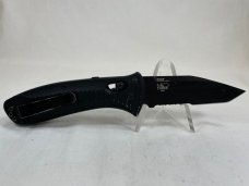 BENCHMADE USA 5300SBK Mel Pardue Design Presidio Black Tanto Axis Lock Auto USED (Z 53382)  
